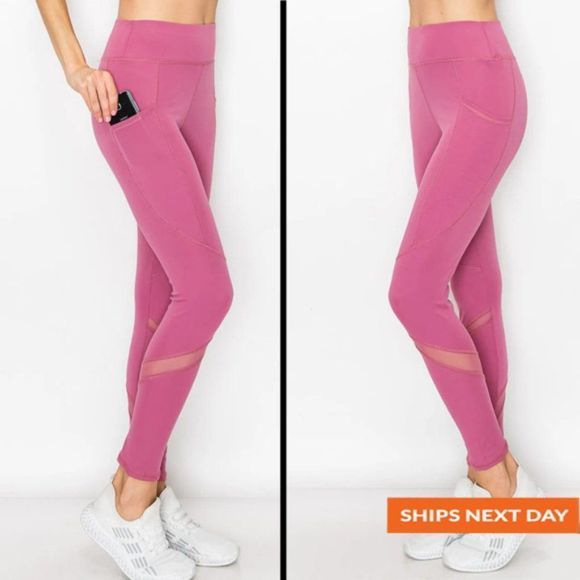 Calve Mesh Pocket Legging - Summer legging - fall legging - Pocket Legging - Picture 1 of 3